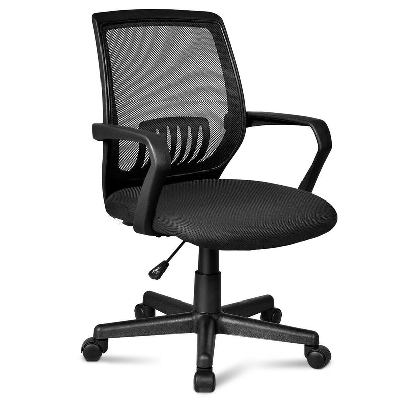 Lumbar Support Adjustable Rolling Swivel Mesh Office Chair